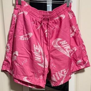 Nike Pink & White Moisture Wicking Shorts
